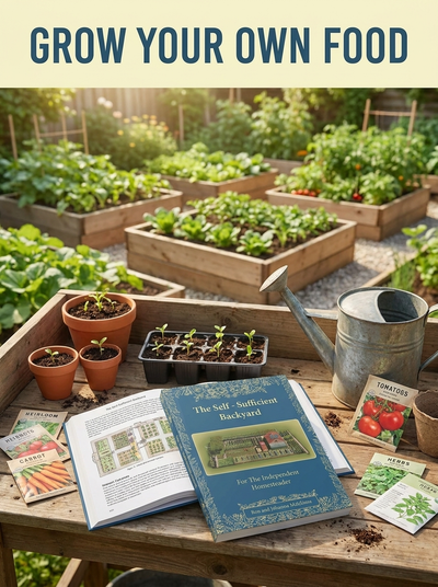 The Self-Sufficient Backyard: Your Complete Guide to Off-Grid Homesteading & DIY Self-Sufficiency
